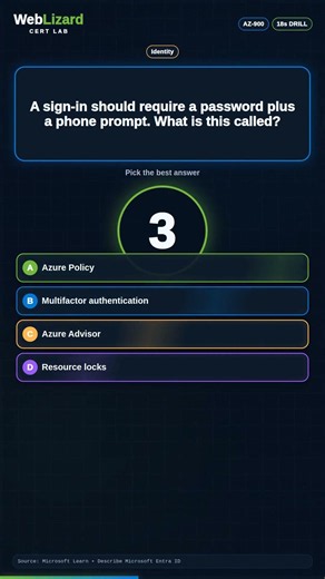 AZ-900: Password Plus Phone Prompt