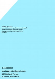 Toppers' Academy Expert IELTS coaching to help you achieve a 7+ score. One-on-one guidance, proven strategies, and top study materials for your success. | Toppers' Academy | Facebook