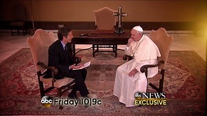 David Muir has an exclusive visit with Pope Francis ahead of his historic trip to America. Friday night - join us for the ABC News special: 'Pope Francis and the People.' abcn.ws/1fRxR9V #AudienceWithPope | ABC 20/20