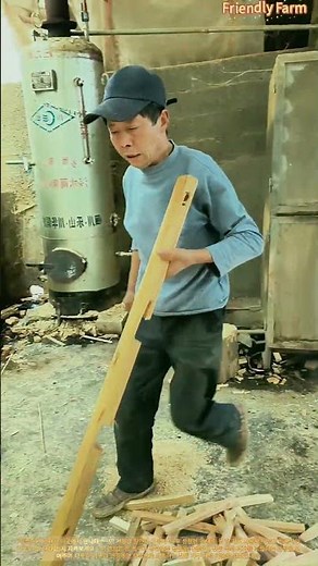 전통적인 장부맞춤 공법! 수작업으로 조립하는 나무 의자