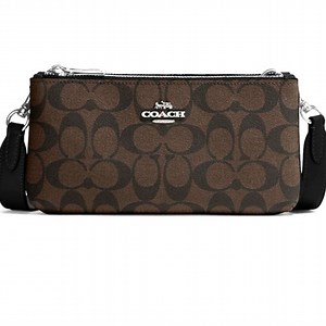 Coach Double Zip Crossbody Coach Monogram Bag Crossbody NWOT