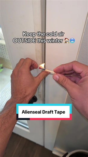 Close up all of the gaps in your door this winter with AlienSeal #alienseal #drafttape #homeimprovement #qvc #tiktokshopcreatorpicks