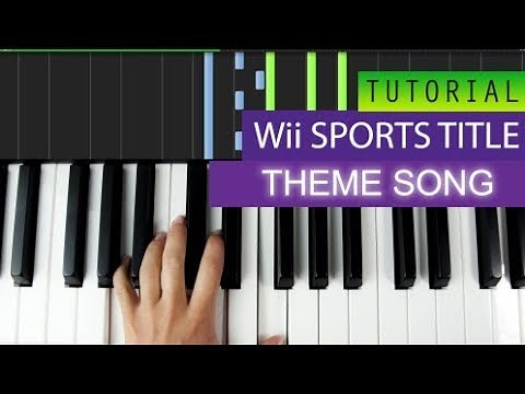 Wii Sports Title Theme Song - Piano Tutorial + MIDI Download