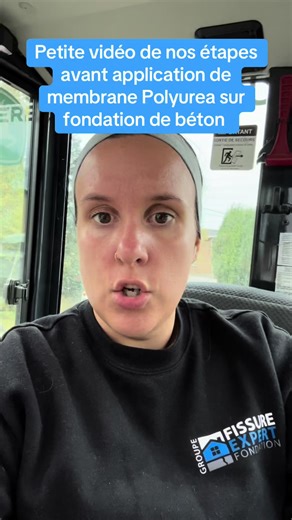 Petite vidéo de nos etapes pour l’installation de membrane Polyurea MARCTOT sur fondation de béton 👌#construction #beton #pitch #membrane