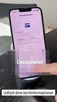 Tilføj betalings kort med SMS+kode i Airwallet