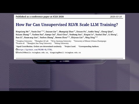 How Far Can Unsupervised RLVR Scale LLM Training? (Mar 2026)