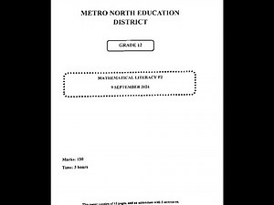 GRADE 12 MATHEMATICAL LITERACY | MEASUREMENTS SKILLS P2| P2 REVISION |HOW TO MASTER P2| PART 1