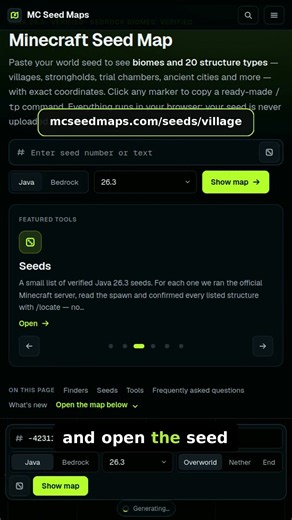 Find EVERY Diamond in Your Seed in 10 Seconds ⛏️ (Free Tool)