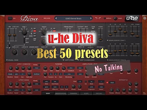 U-He Diva - Best 50 presets [beautiful sounds, no talking]