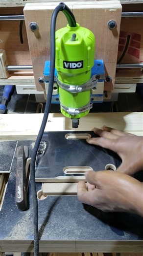 Making something with My new DIY tilting Drill press