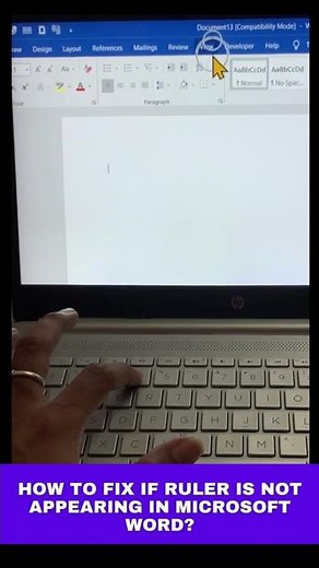How To Fix If Ruler Is Not Appearing In Microsoft Word?