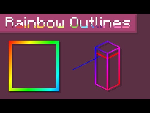 Rainbow Fade Outlines - Minecraft Java Edition Pack