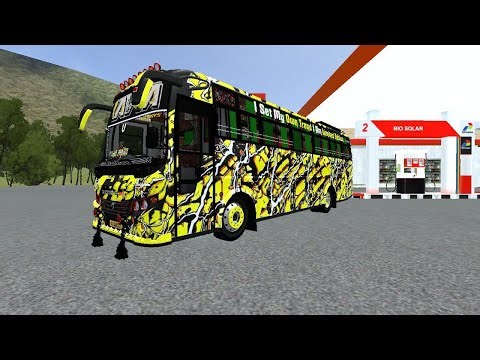 Tourist bus mod livery release in bus simulator Indonesia