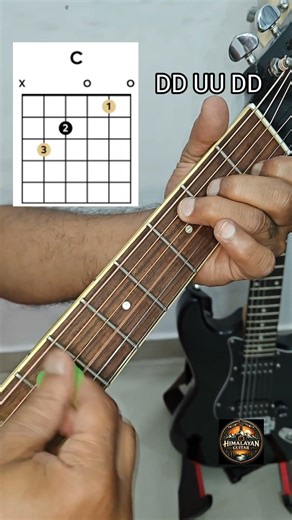 Chords Shifting & Strumming Em, D, C Lesson For Beginners| Important Guitar Tutorial For Beginners 🎸