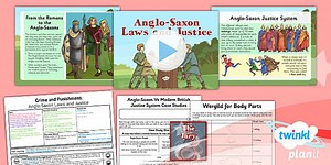 History: Crime and Punishment: Anglo-Saxon Laws and Justice LKS2 Lesson Pack 2
