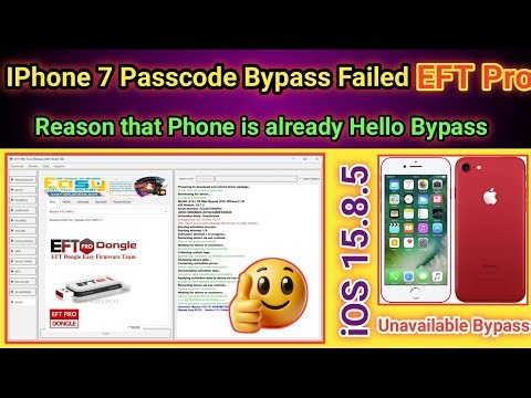 IPhone 6 to X Passcode/Unavailable Bypassed Failed Reason by EFT Pro | 2026