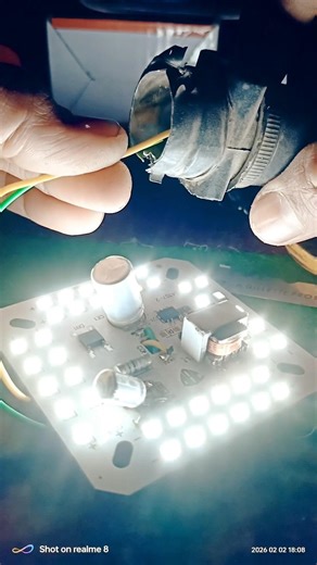 50 Watt LED bulb capacitor repair #viralshort #trendingshorts #electrcal #experiment