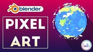 How to Animate a Stylized Pixel Planet in Blender 2.8