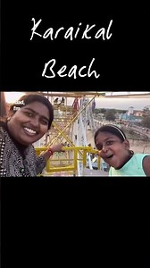 The BEST Evening Ever at Karaikal Beach 🎡🌊✨ Giant Wheel, Sea & Magical Sky! #Karaikal #Beach