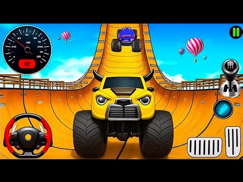 #08 Monster Truck Mega Ramp Impossible Driver - Mega Ramp Car Stunt Master Simulator -