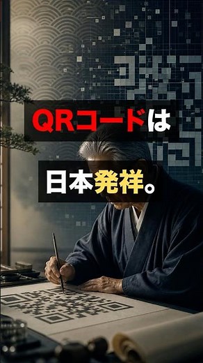 QRコードは、日本発祥。