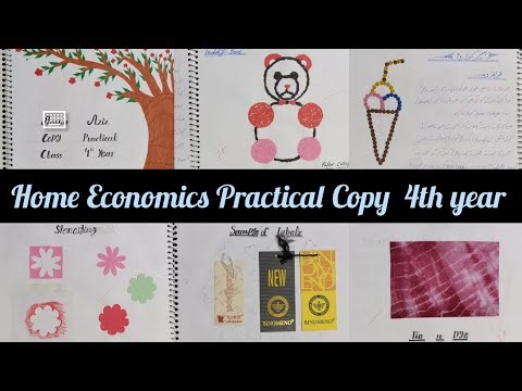 Home economics practical copy 4th year/practical copy design/Copy decoration ideas/practical copy