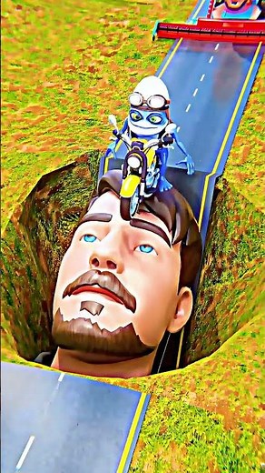 Blue hedgehog riding the giant bearded head! 🦔 #HedgehogRide #GiantHead