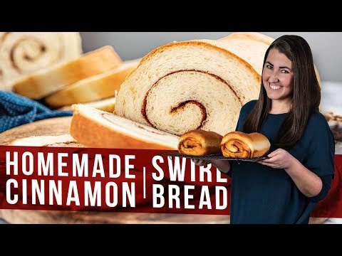 Homemade cinnamon swirl bread