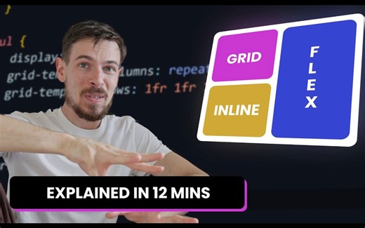 12分钟学会CSS Displays | Grid, Flexbox, Inline Block, Block