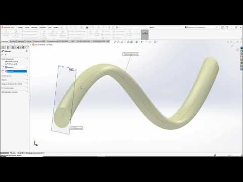 SOLIDWORKS, fonction Bossage/Base balayé