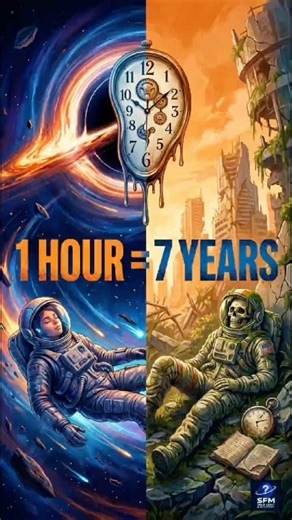 1 Hour Here = 7 Years on Earth! ⏳🕳️#shorts