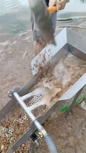 Gold extraction technology and equipment usage #goldminingequipment #goldsortingequipmen #goldslug