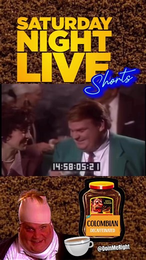 23K views · 301 reactions | #InstantCoffee #Columbian #Decaf #Surprise #SNL #ChrisFarley #DoinMeRight | Let's Go Back | Facebook