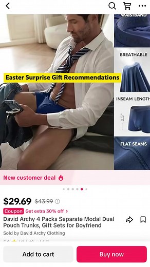 Feel the difference with David Archy underwear. Say goodbye to discomfort and hello to a new level of relaxation and confidence. #davidarchy #easter #easteregg #davidarchyunderwear #fashiontiktok #menstyle #foryou #comfyoutfits #outfit #spring #sale