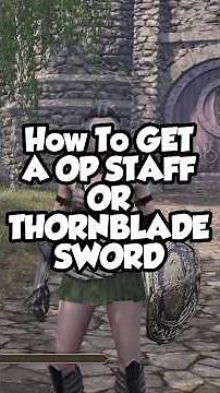 How To Get A SUPER STRONG Sword OR STAFF In Oblivion Remastered! (Thornblade or Staff of Indarys)