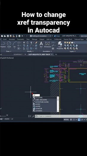 Change xref transparency in Autocad | Autocad xref tips 01
