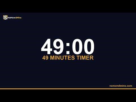 49 Minute Timer — 49 Minute Countdown Timer with Alarm