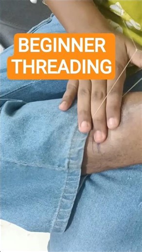 threading practice for beginnerse..#eyebrowprectice#threading#eyebrow#eyebrowthreadingathome #skin..