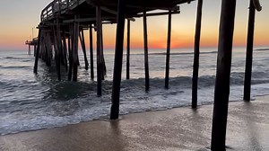 11K views · 923 reactions | OBX Sunrise 10/13/24 62 degrees Outer Banks Fishing Pier 7:09 am | OBX Sunrise | Facebook