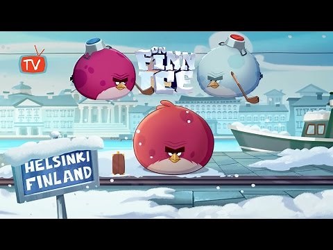 Angry Birds Seasons - On Finn Ice Game - All Levels