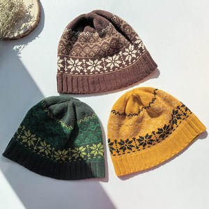 Women's Fair Isle Beanie - Hand-knitted Winter Hat, Warm & Comfortable - Etsy