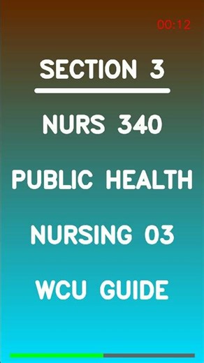 NURS 340 Public Health Nursing 03 (2026) 🌍🩺 WCU Study Guide That Actually Helps You Pass