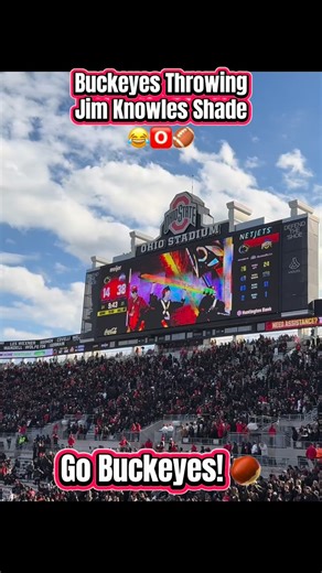Buckeye Fans were throwing some shade at former Buckeye Defensive Coordinator Jim Knowles 🌰🅾️🏈🤣#collegefootball #cfb #ohiostate #buckeyes #osu #gobucks #cfp | Griff’s Buckeye Corner