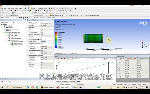 ANSYS Workbench下时变位移载荷的添加方式、载荷与应力关系及位移与远端位移的区别