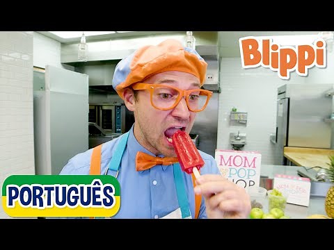 Blippi Português Fazendo Picolés | Vídeos Educativos para Crianças | As Aventuras de Blippi