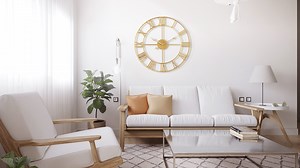 Watch large wall clock for living room on Amazon Live