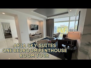 Las Vegas Luxury Hotel Room Tour | Aria Sky Suites One Bedroom Penthouse with Strip View