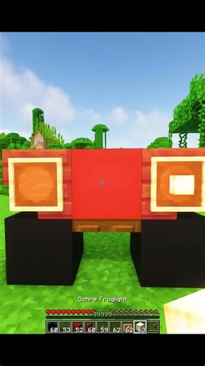 Minecraft Super Realistic Red Jeep #minecraft #shorts