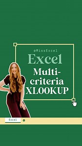XLOOKUP with multiple criteria 🤯 | Miss Excel