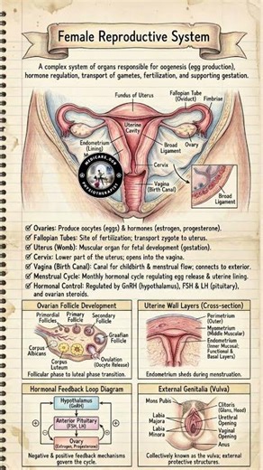 Female Reproductive System Explained Clearly | Anatomy & Functions👩‍🦳